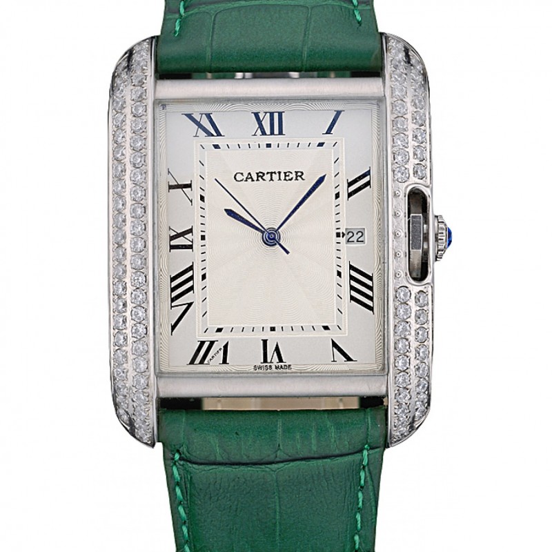 cartier tank grün